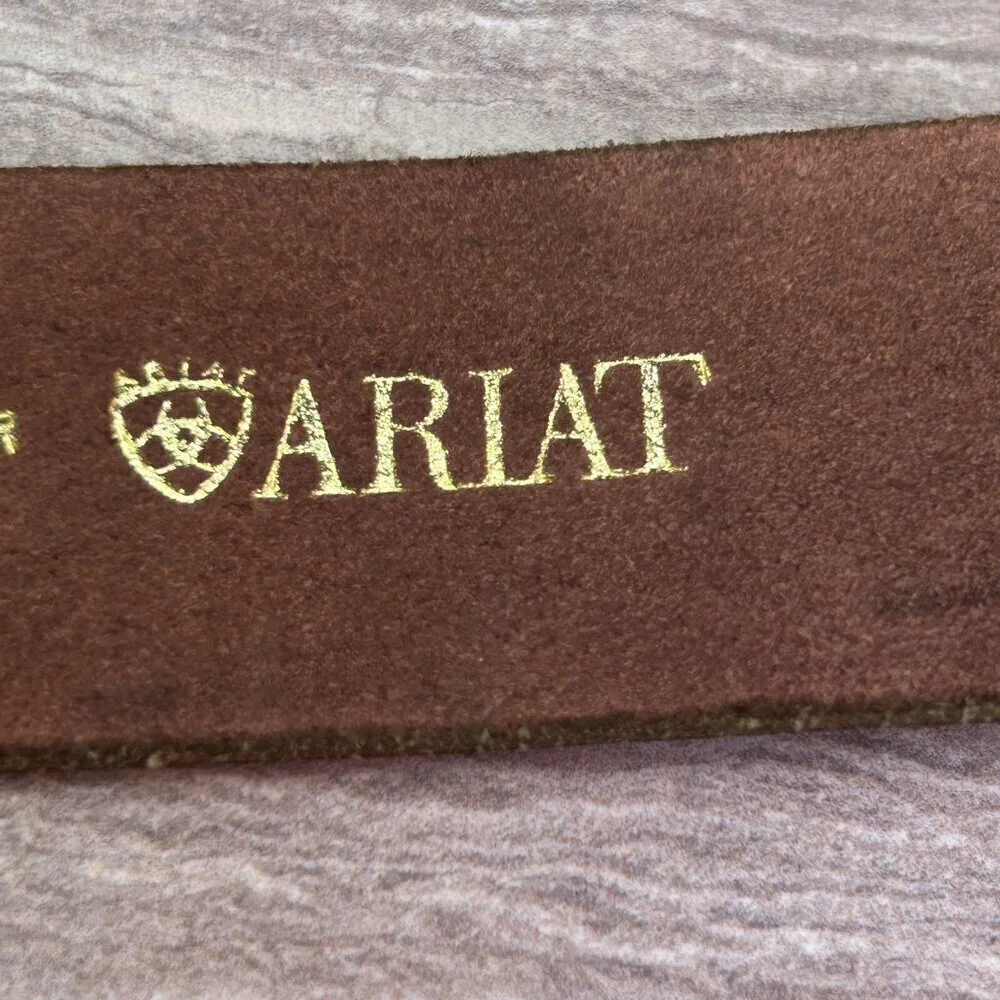 Ariat Women's Western Butterfly Floral Studded Belt Size 32